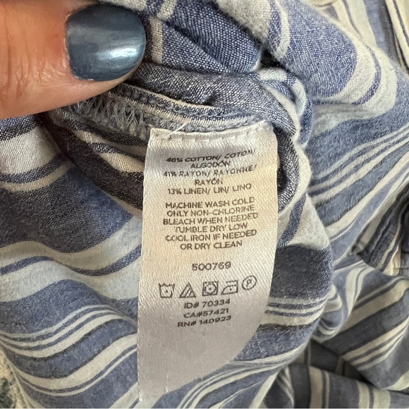 Loft Cotton Striped Button Down - XXSP - Picture 5 of 5